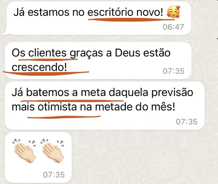 Print do depoimento de Ananda