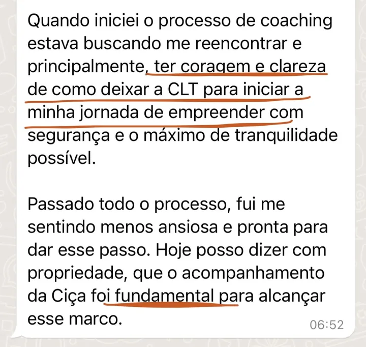 Print do depoimento de Karol