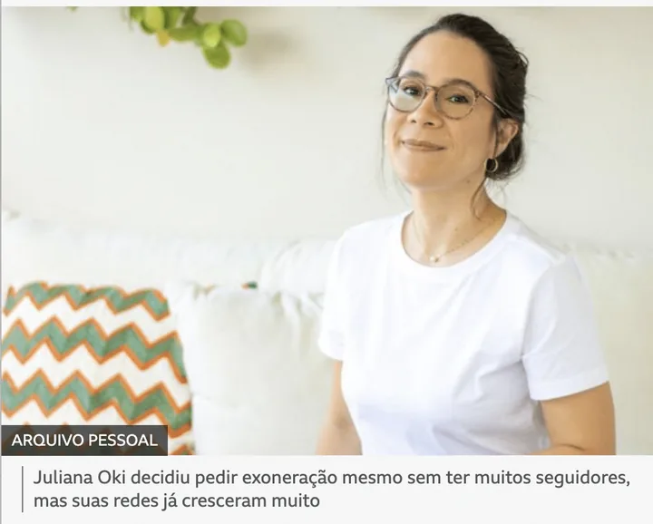 Print do depoimento de Juliana