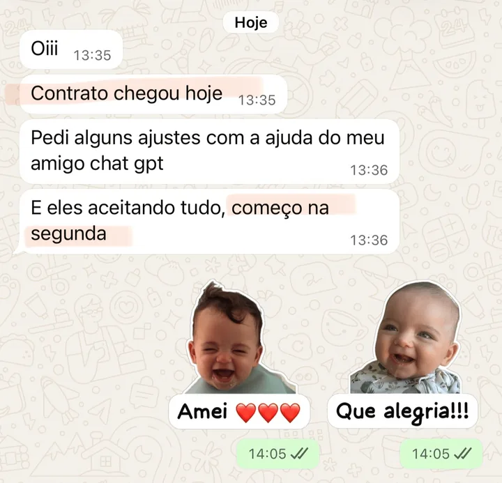 Print do depoimento de Gabriela
